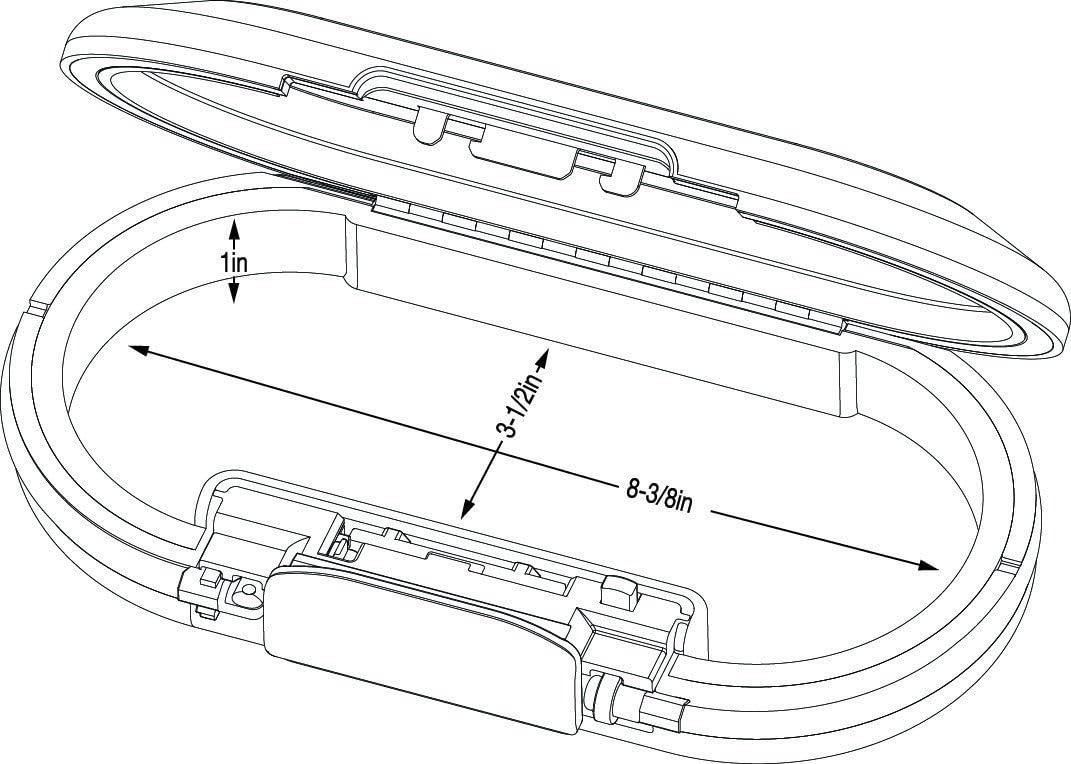 imageMaster Lock 5900D Set Your Own Combination Portable Safe 91732 in Wide White