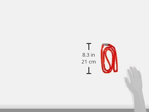 imageMaster Lock Chain Lock Standard Combination Bike Lock 4 ft Long Red 8147D