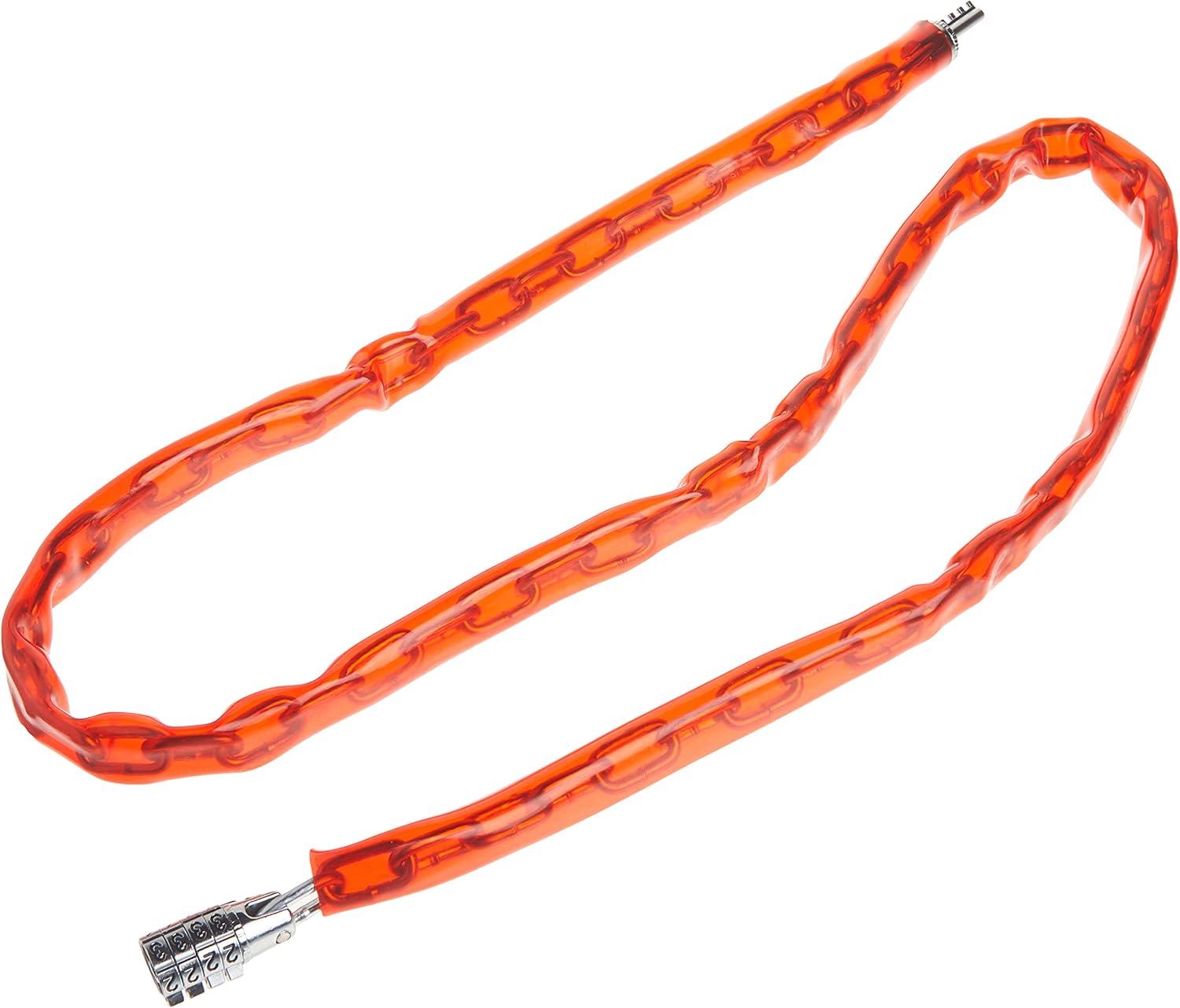 imageMaster Lock Chain Lock Standard Combination Bike Lock 4 ft Long Red 8147D