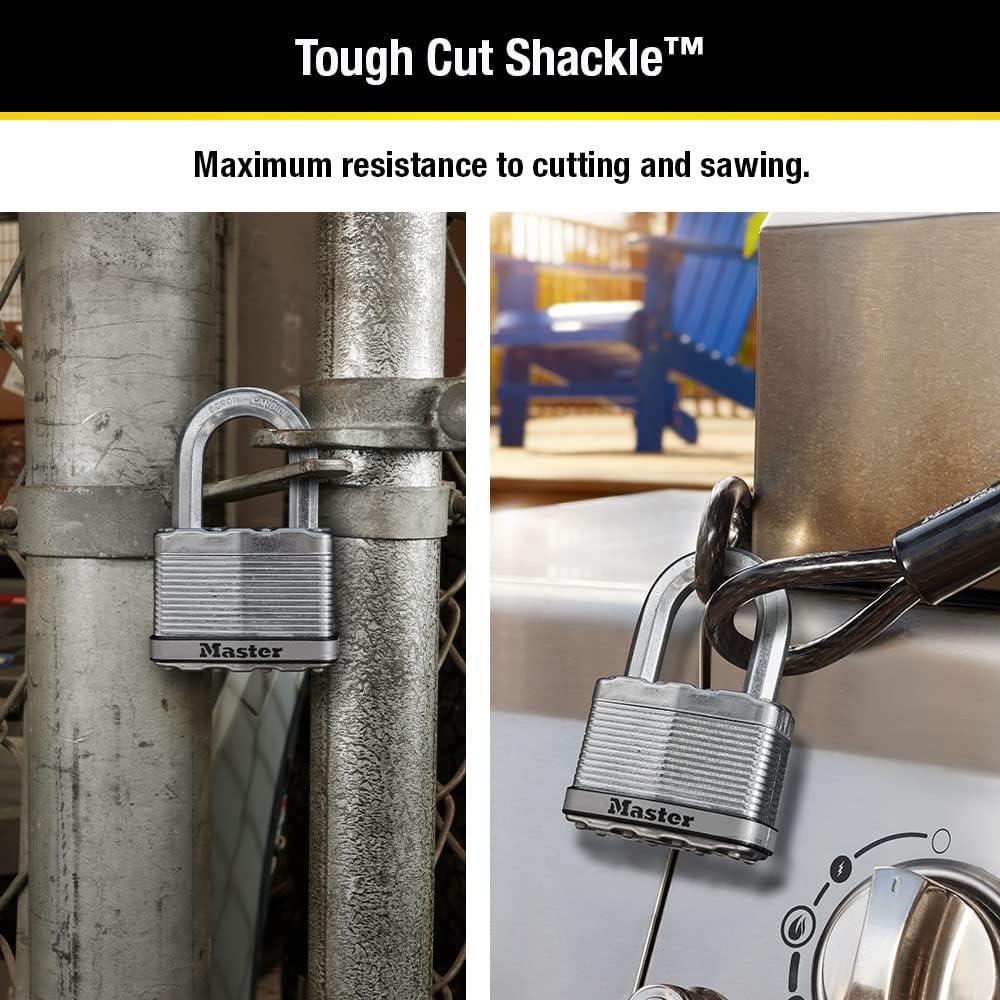 imageMaster Lock M15XTLF Magnum Heavy Duty Outdoor Padlock with Key 2 Pack KeyedAlike1 Pack
