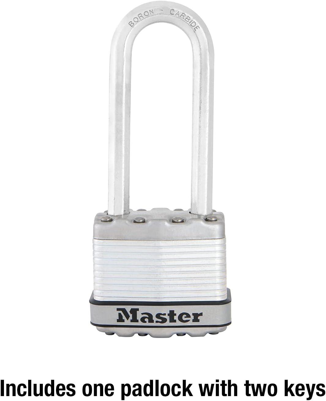 imageMaster Lock M1XTLJ Magnum Heavy Duty Padlock with Key 2 Pack KeyedAlike1 Pack