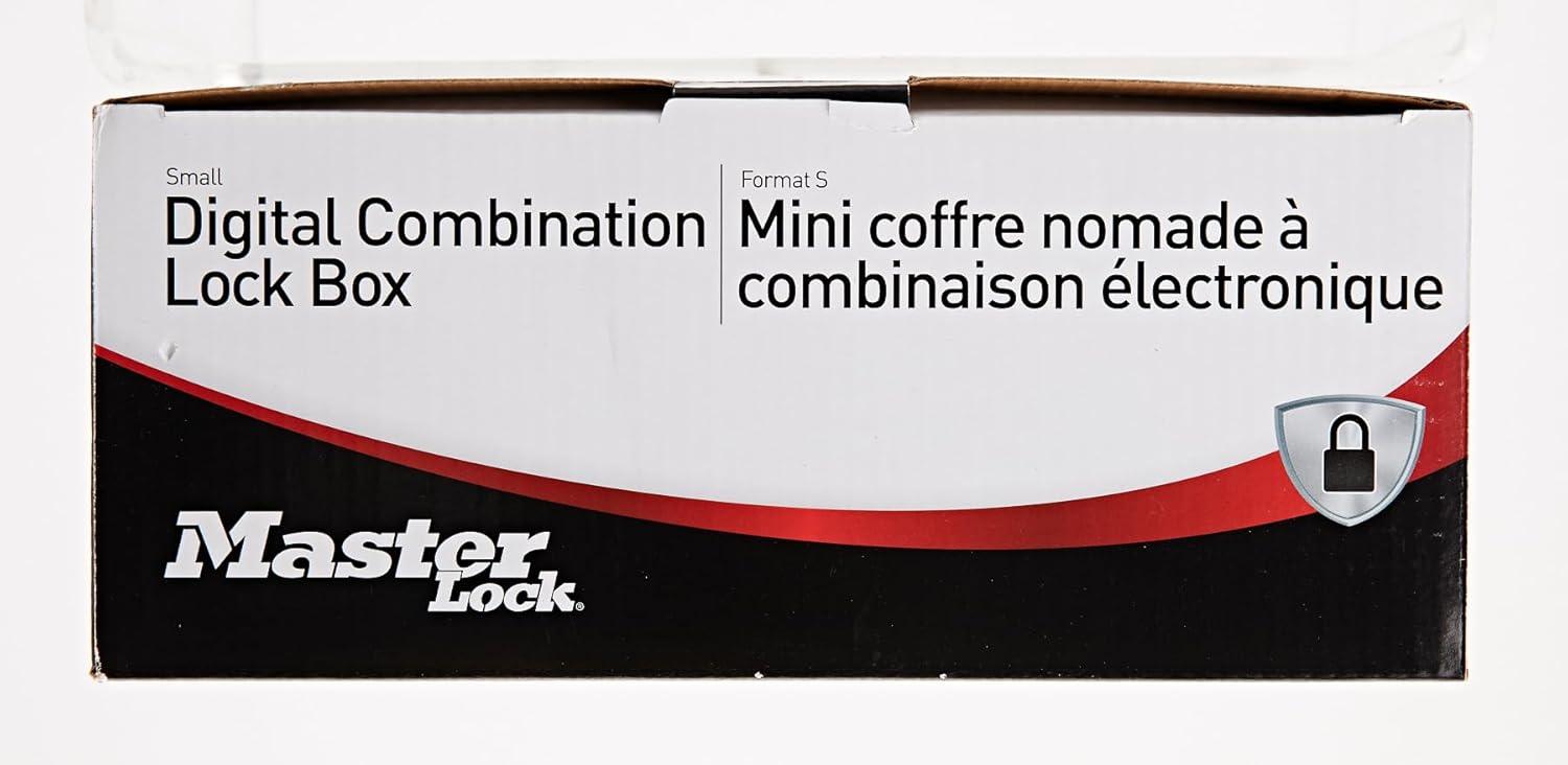 imageMaster Lock P008EML Compact Portable Safe Combination with Cable BlackGrey