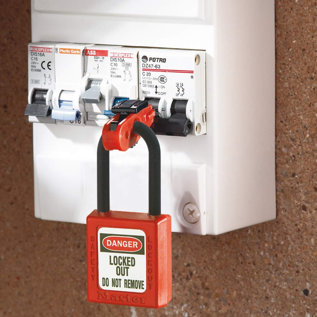 imageMaster Lock S2393 Lockout Tagout Miniature Circuit Breaker Lockout Universal FitStandard Toggles