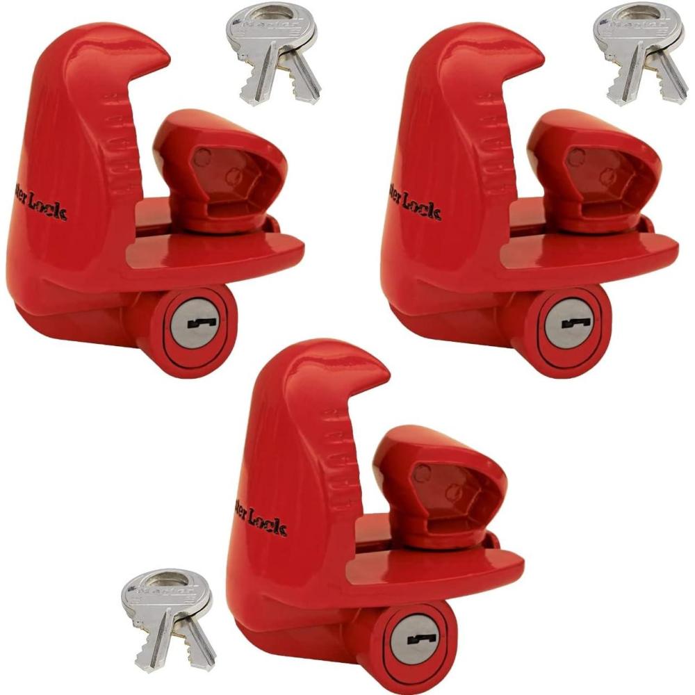 imageMaster Lock Universal Size Fits 178quot 2quot and 2516quot Couplers Trailer Lock 389DAT3 Pack