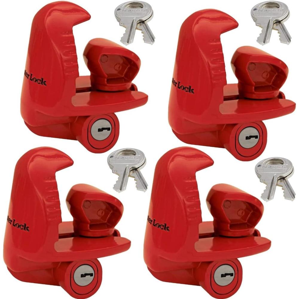 imageMaster Lock Universal Size Fits 178quot 2quot and 2516quot Couplers Trailer Lock 389DAT4 Pack