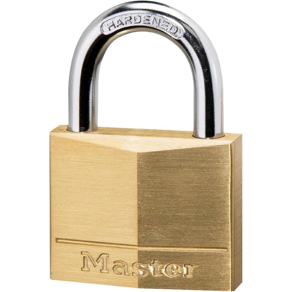imageMaster Lock 140D Solid Brass Padlock with Key 1 PackLock