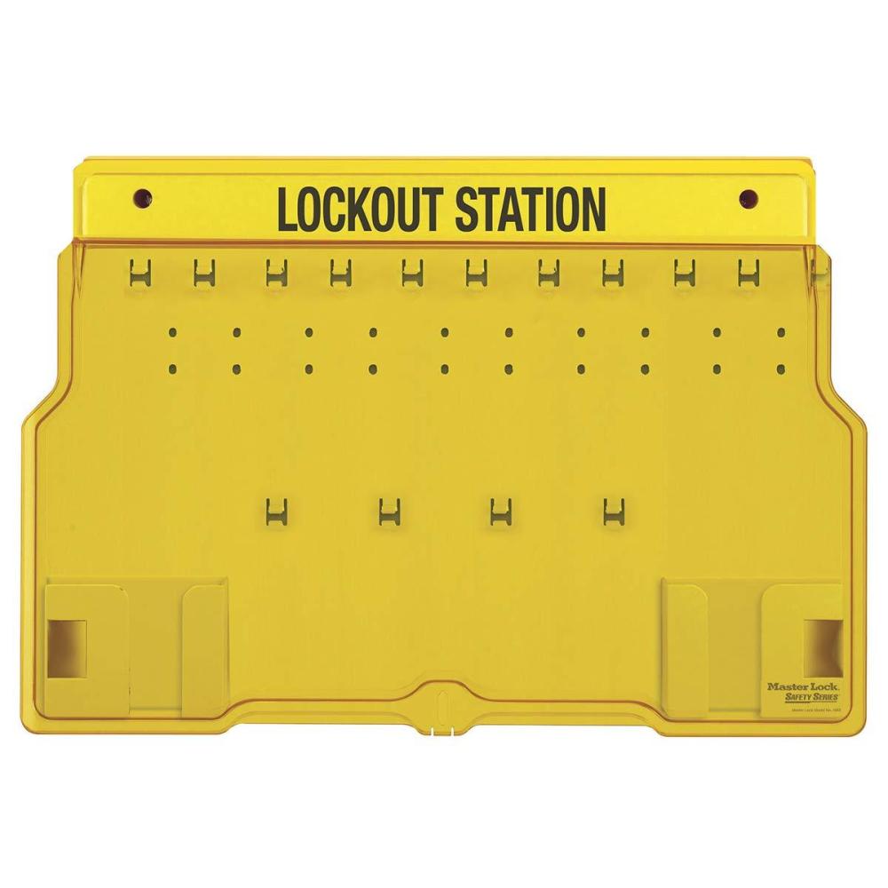 imageMaster Lock 1483B Lockout Tagout Padlock StationUnfilled