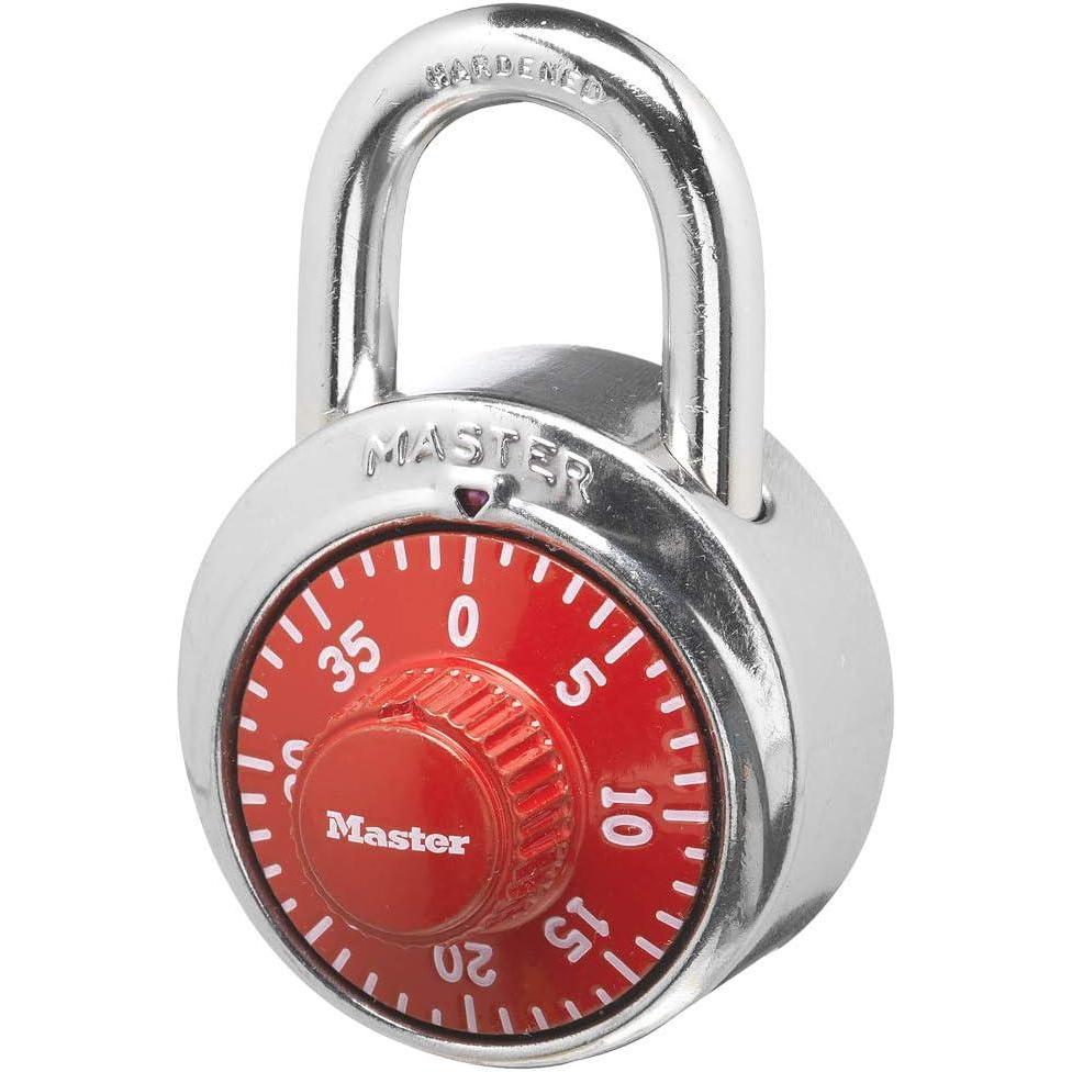 imageMaster Lock 1504D Locker Lock Combination Padlock 1 Pack RedRed