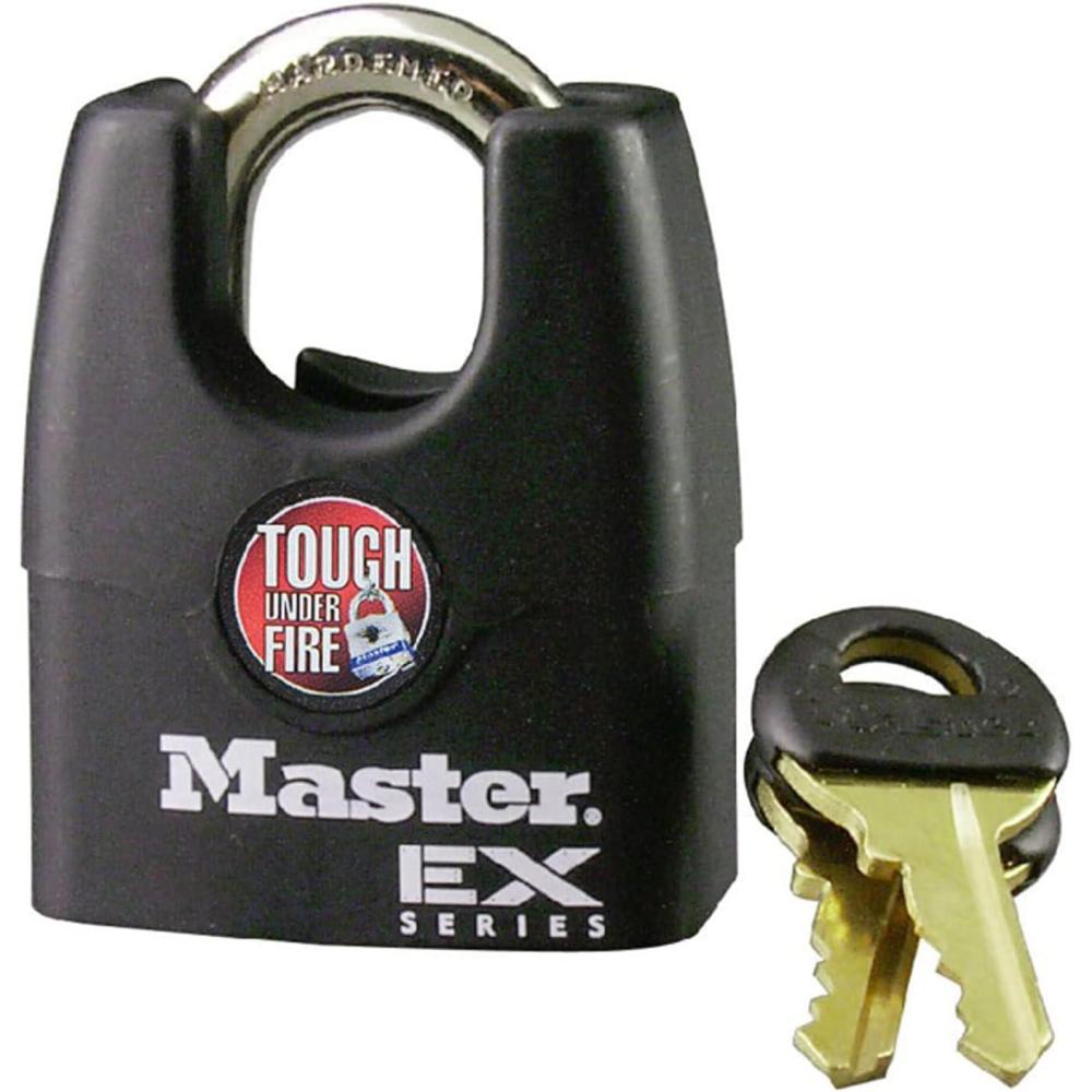 imageMaster Lock 1DEX Shrouded Outdoor Padlock with Key 1 Pack