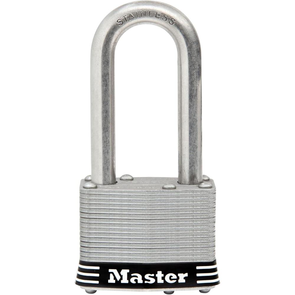 imageMaster Lock 1SSTRILH Stainless Steel Outdoor Padlock with Key 3 Pack KeyedAlike1 Pack