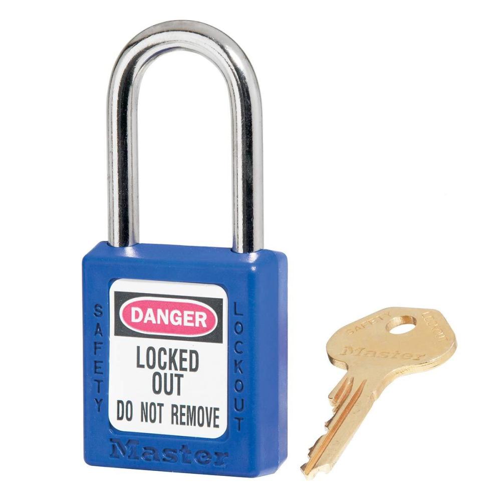 imageMaster Lock 410BLU Lockout Tagout Safety Padlock with KeyBlue