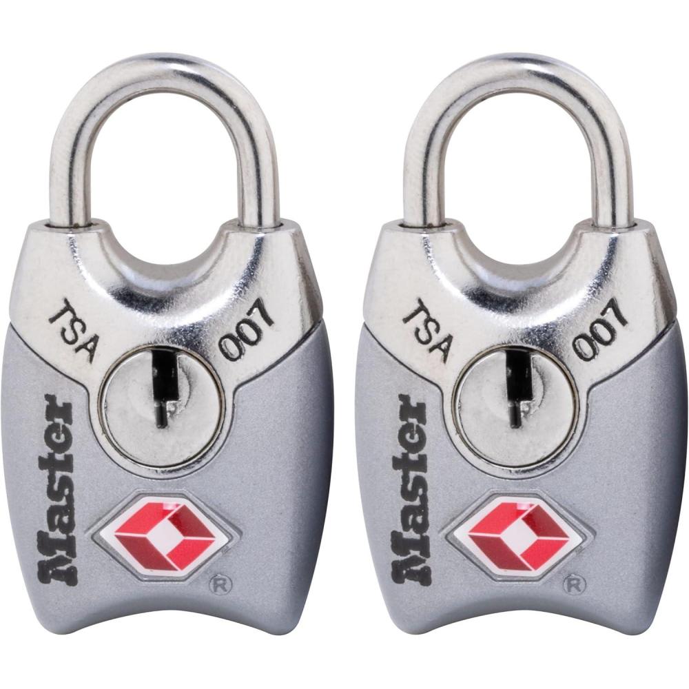 imageMaster Lock 4689Q TSA Approved Luggage Lock 4 Pack Colors May Vary2 Pack