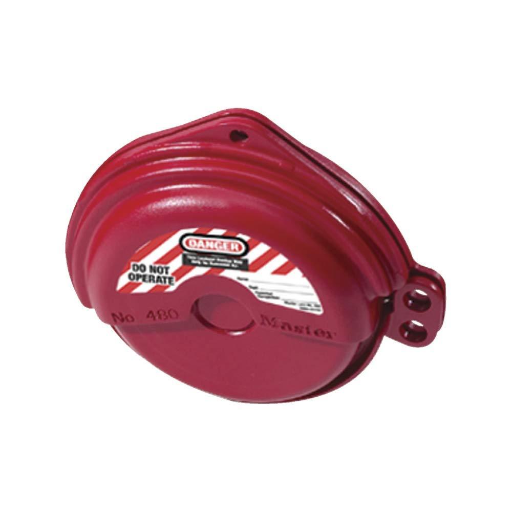 imageMaster Lock 483 Lockout Tagout Rotating Gate Valve LockoutFor 1  3 Valve Handle Diameters
