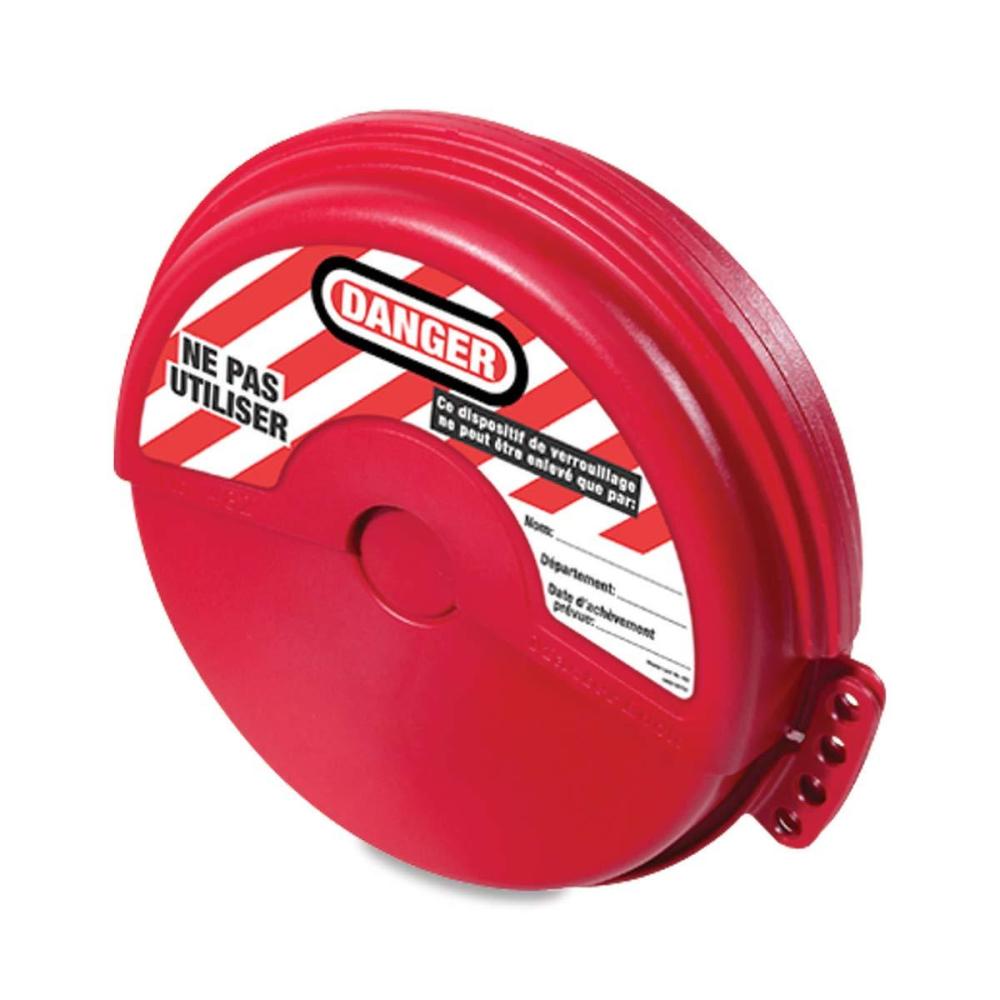 imageMaster Lock 483 Lockout Tagout Rotating Gate Valve LockoutFor 4 612 Valve Handle Diameters