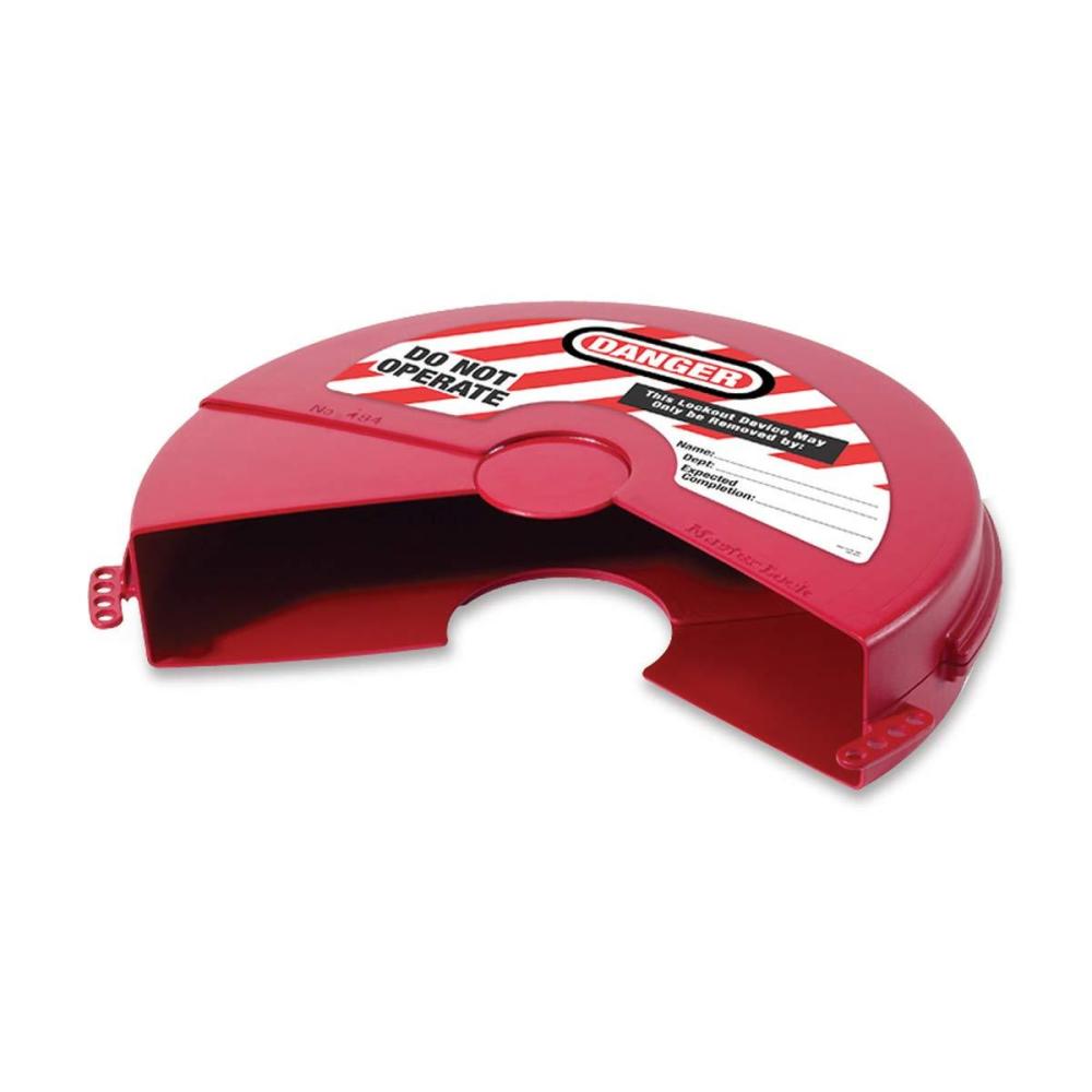 imageMaster Lock 483 Lockout Tagout Rotating Gate Valve LockoutFor 8 13 Valve Handle Diameters