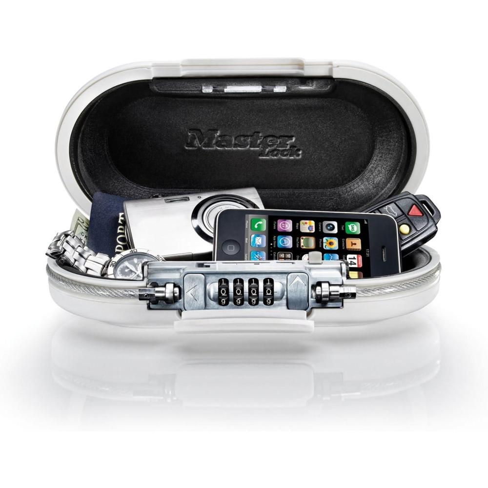 imageMaster Lock 5900D Set Your Own Combination Portable Safe 91732 in Wide White