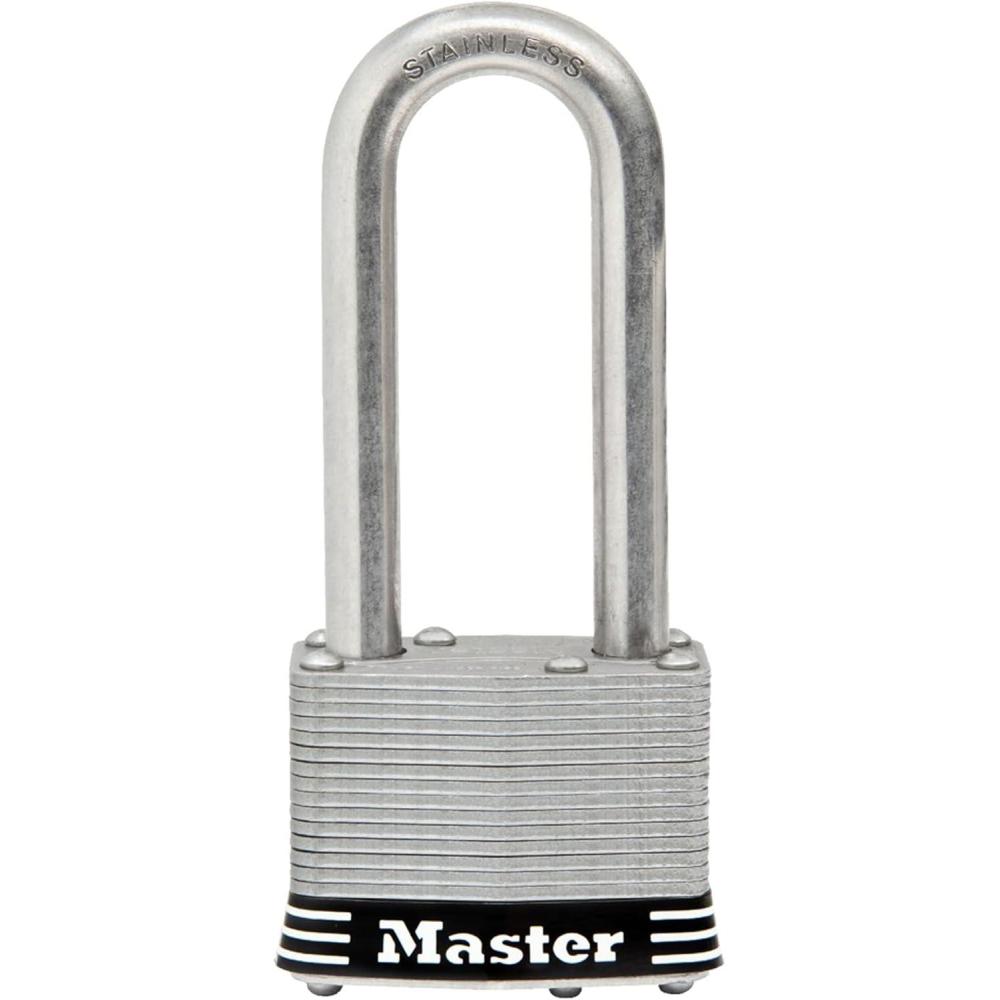 imageMaster Lock 5SSQLJ Stainless Steel Outdoor Padlock with Key 4 Pack KeyedAlike1 pack  KeyedAlike
