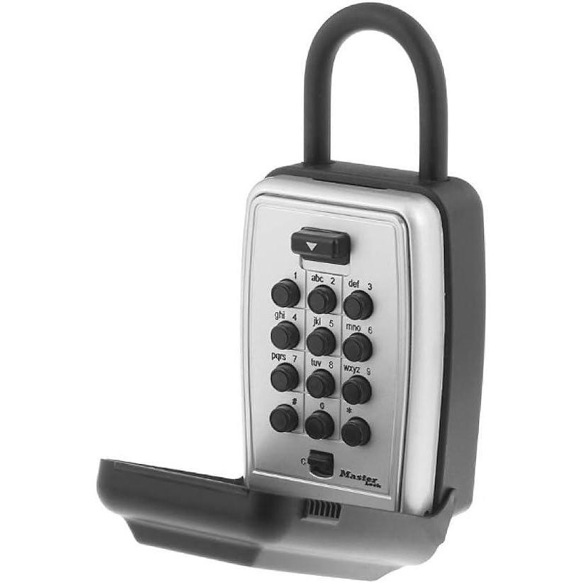 imageMaster Lock Black Key Lock Box Wall Mount with Push Buttons Key Safe for Realtors Landlords Property ampamp Managers to Share Combo with Tenants Clients ampamp Teams Holds 5 Keys 2 Pack 5422EC21 Pack