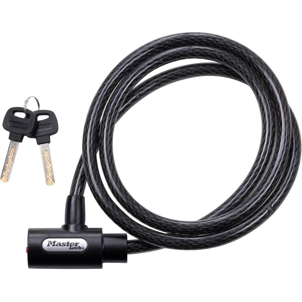 imageMaster Lock Cable Lock Keyed Bike Lock 6 ft Long 8154DPF5 Ft x 12 inch Cable