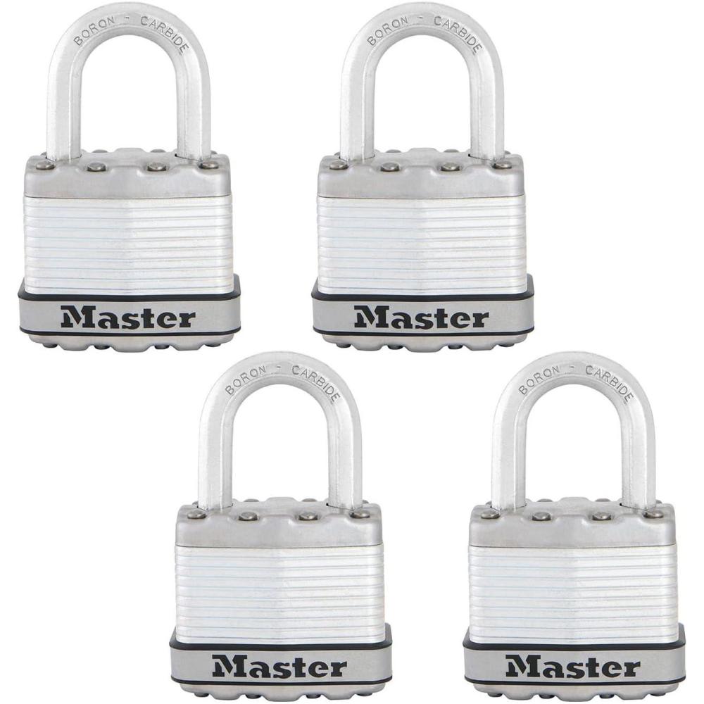 imageMaster Lock M1XT Magnum Heavy Duty Padlock with Key 2 Pack KeyedAlike4 Pack  KeyedAlike