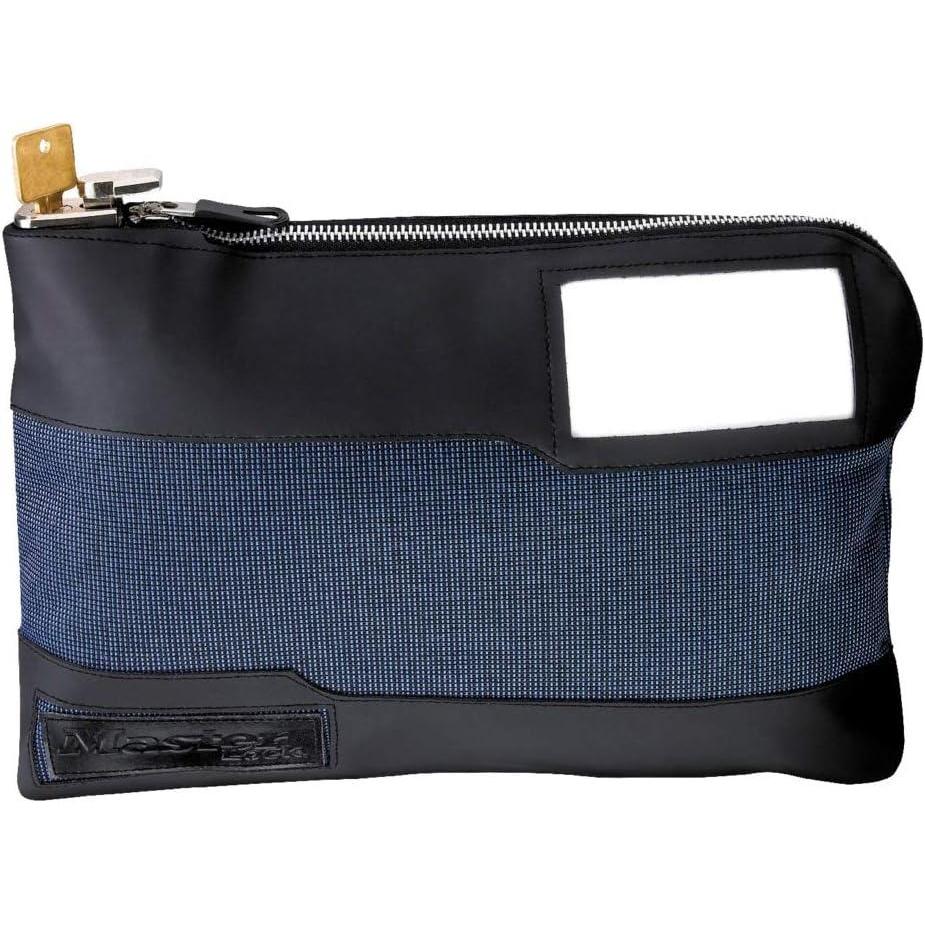 imageMaster Lock Money Bag with Key Lock and Zipper for Cash 1112 in Long Locking Portable Travel Money Pouch Protects Passports Valuables 7120D1 Pack