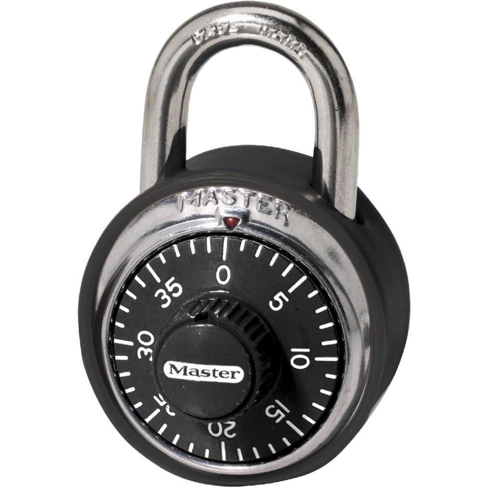 imageMaster Lock Padlock Standard Dial Combination Lock with Black Bumper 178 in Wide 1500DCOV