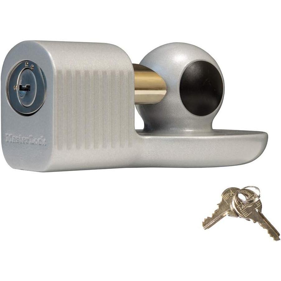 imageMaster Lock Trailer Hitch Lock Fits 178 in 2 in and Most 2516 in Trailer Couplers Weather Resistant Automotive Hitch Lock with Keys 377KATrailer Hitch Lock