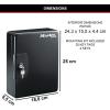 Marlies Dekkers Master Lock KB-25ML Key Cabinet (Wall Mounted with 25 Key Hooks), Small(zzzz-s)