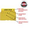 Master Lock 1482B Lockout Tagout Padlock Station , Yellow(Unfilled)