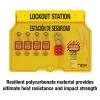 Master Lock 1482BP410ES Lockout Tagout Padlock Station(Includes 4 Zenex Padlocks)
