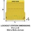Master Lock 1484BP410 Lockout Tagout Padlock Station(Unfilled)
