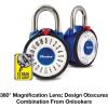 Master Lock 1504D Locker Lock Combination Padlock, 1 Pack, Red(Magnification Lens  Color May Vary)