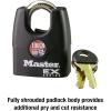 Master Lock 1DEX Shrouded Outdoor Padlock with Key, 1 Pack