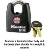 Master Lock 1DEX Shrouded Outdoor Padlock with Key, 1 Pack