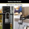 Master Lock 1SSTLF Stainless Steel Outdoor Padlock with Key, 2 Pack Keyed-Alike(2 Pack  Keyed-Alike)