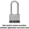 Master Lock 1SSTRILH Stainless Steel Outdoor Padlock with Key, 3 Pack Keyed-Alike(1 Pack)