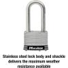 Master Lock 1SSTRILH Stainless Steel Outdoor Padlock with Key, 3 Pack Keyed-Alike(1 Pack)