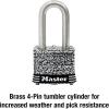 Master Lock 3SSKADLF Stainless Steel Outdoor Padlock with Key, 1 Pack(1 Pack)