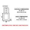 Master Lock 406RED Lockout Tagout Safety Padlock with Key(Red)