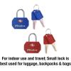 Master Lock 4681TBLK TSA Approved Luggage Lock with Key, 2 Pack, Colors May Vary