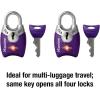 Master Lock 4689Q TSA Approved Luggage Lock, 4 Pack, Colors May Vary(2 Pack)