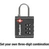 Master Lock 4692D Set Your Own Combination TSA Approved Luggage Lock, 1-1/4″, Colors May Vary
