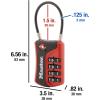 Master Lock 4697D Set Your Own Combination TSA Approved Luggage Lock, 1 Pack, Colors May Vary(1 Pack  Color May Vary)