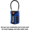 Master Lock 4697D Set Your Own Combination TSA Approved Luggage Lock, 1 Pack, Colors May Vary(3 Pack  Color May Vary)
