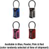 Master Lock 4697D Set Your Own Combination TSA Approved Luggage Lock, 1 Pack, Colors May Vary(3 Pack  Color May Vary)