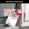 Master Lock 497A Lockout Tagout Tags, English/Spanish Laminated Do Not Operate, 12 Pack(Do Not Operate)