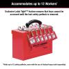 Master Lock 498A Lockout Tagout Portable Group Lock Box(12 Padlock Capacity)
