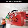 Master Lock 498A Lockout Tagout Portable Group Lock Box(12 Padlock Capacity)