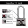 Master Lock 5SSQLJ Stainless Steel Outdoor Padlock with Key, 4 Pack Keyed-Alike(1 pack  Keyed-Alike)