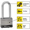 Master Lock 5SSQLJ Stainless Steel Outdoor Padlock with Key, 4 Pack Keyed-Alike(4 Pack  Keyed-Alike)